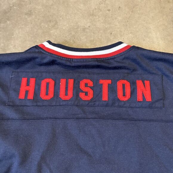 Houston Texans Shirt Mens XXL 2X Blue‎ Long Sleeve Crewneck Pullover Embroidered - Picture 14 of 14